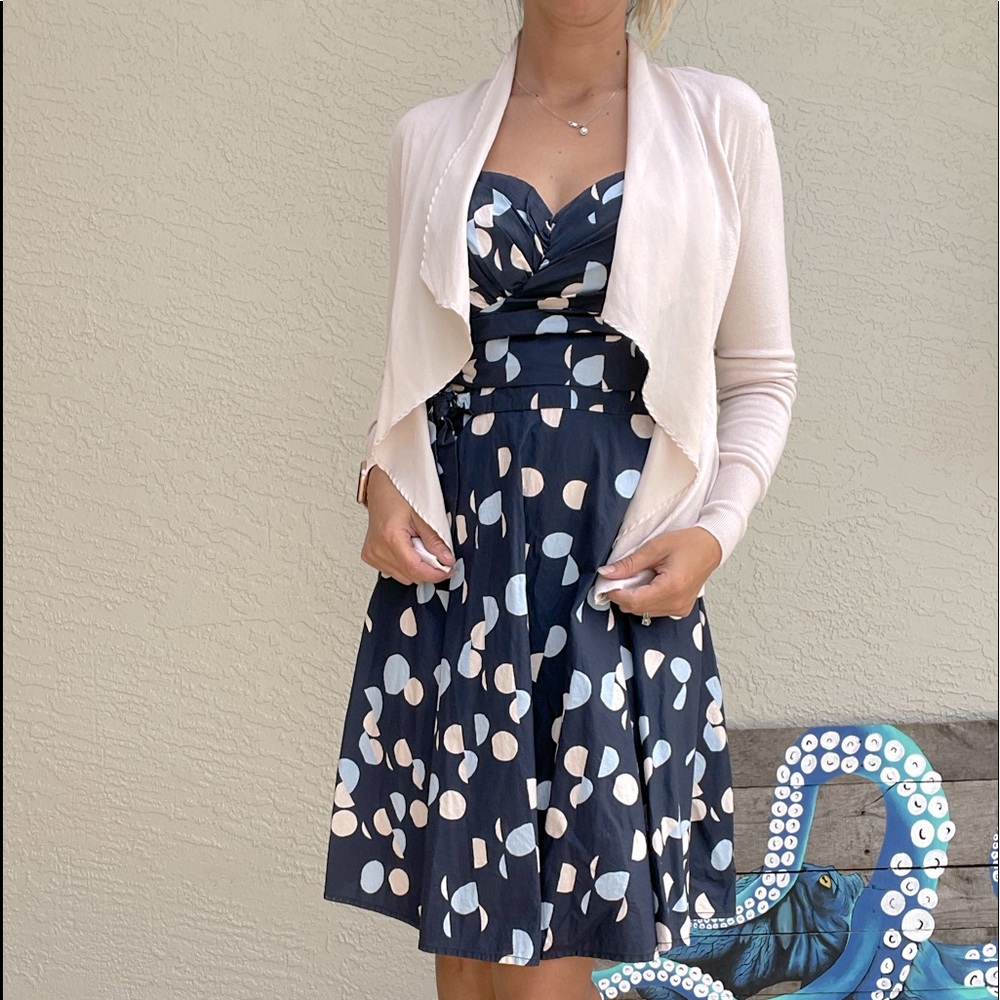 🔴 Set - H&M polka dot dress w/ cardigan - Size XS/S